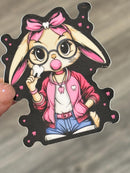 Bunny Tooth Sticker | Bubblegum Bunny Sticker | Cute Dental Sticker | Dental Assistant Gift | Teeth Obsessed