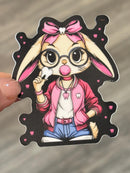 Bunny Tooth Sticker | Bubblegum Bunny Sticker | Cute Dental Sticker | Dental Assistant Gift | Teeth Obsessed