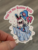 Boo Bunny Tooth Sticker | Dental Easter Sticker | Easter Teeth Sticker | Dental Assistant Gift | Teeth Obsessed