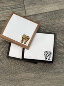 Leopard Tooth Notepad | Dental Notepad | Black or Yellow Leopard | Dental Assistant Gift | Teeth Obsessed