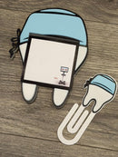 3D Printed Tooth Sticky Note Holder | Dental Assistant Scrub Cap Pen Holder