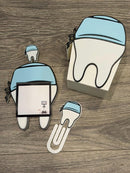 3D Printed Tooth Sticky Note Holder | Dental Assistant Scrub Cap Pen Holder