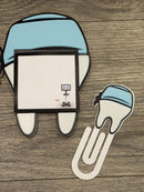 3D Printed Tooth Sticky Note Holder | Dental Assistant Scrub Cap Pen Holder