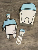 3D Printed Tooth Sticky Note Holder | Dental Assistant Scrub Cap Pen Holder