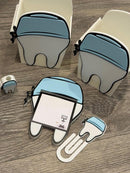 3D Printed Tooth Sticky Note Holder | Dental Assistant Scrub Cap Pen Holder