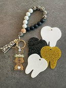 Bunny Tooth Keychain, Dental Teeth, Dental Gift, Dental Assistant, Dental Hygienist, Keyring