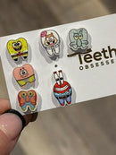 Dental Earrings, Teeth Earrings, Tooth Earrings, Glitter Tooth Earrings, Dental Hygiene Gift Dental Assistant, Dental Graduation