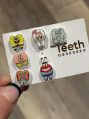 Dental Earrings, Teeth Earrings, Tooth Earrings, Glitter Tooth Earrings, Dental Hygiene Gift Dental Assistant, Dental Graduation