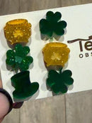 St Patricks Day Dental Earrings, Teeth Earrings, Tooth Earrings, Glitter Tooth Earrings, Dental Hygiene Gift Dental Assistant