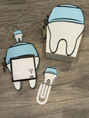 3D Printed Tooth Sticky Note Holder | Dental Assistant Scrub Cap Pen Holder