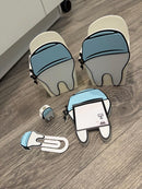 3D Printed Tooth Sticky Note Holder | Dental Assistant Scrub Cap Pen Holder