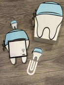 3D Printed Tooth Sticky Note Holder | Dental Assistant Scrub Cap Pen Holder