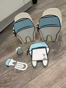 3D Printed Tooth Sticky Note Holder | Dental Assistant Scrub Cap Pen Holder