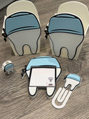 3D Printed Tooth Sticky Note Holder | Dental Assistant Scrub Cap Pen Holder