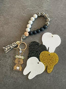 Bunny Tooth Keychain, Dental Teeth, Dental Gift, Dental Assistant, Dental Hygienist, Keyring