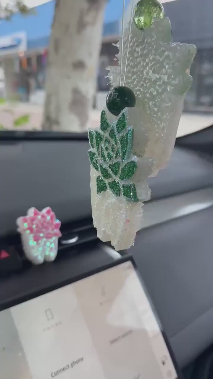 Dental Succulent Car Freshener & Vent Clip – Cute Tooth Air Freshie | Car Accessory Gift for Dental Assistants