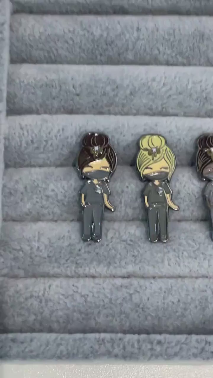 Enamel Dental Pin: Tooth & Molar Design - 2.5"