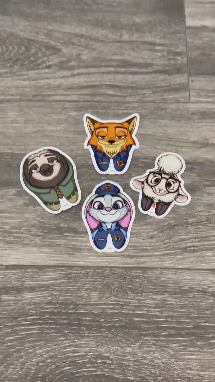 Zoo Animal Dental Sticker Pack: Playful Hygienist Stickers