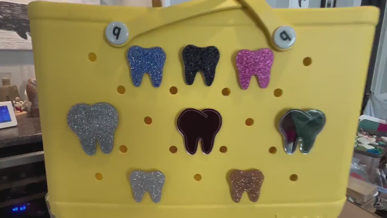 Tooth Bogg Bag Charm: Dental Gift