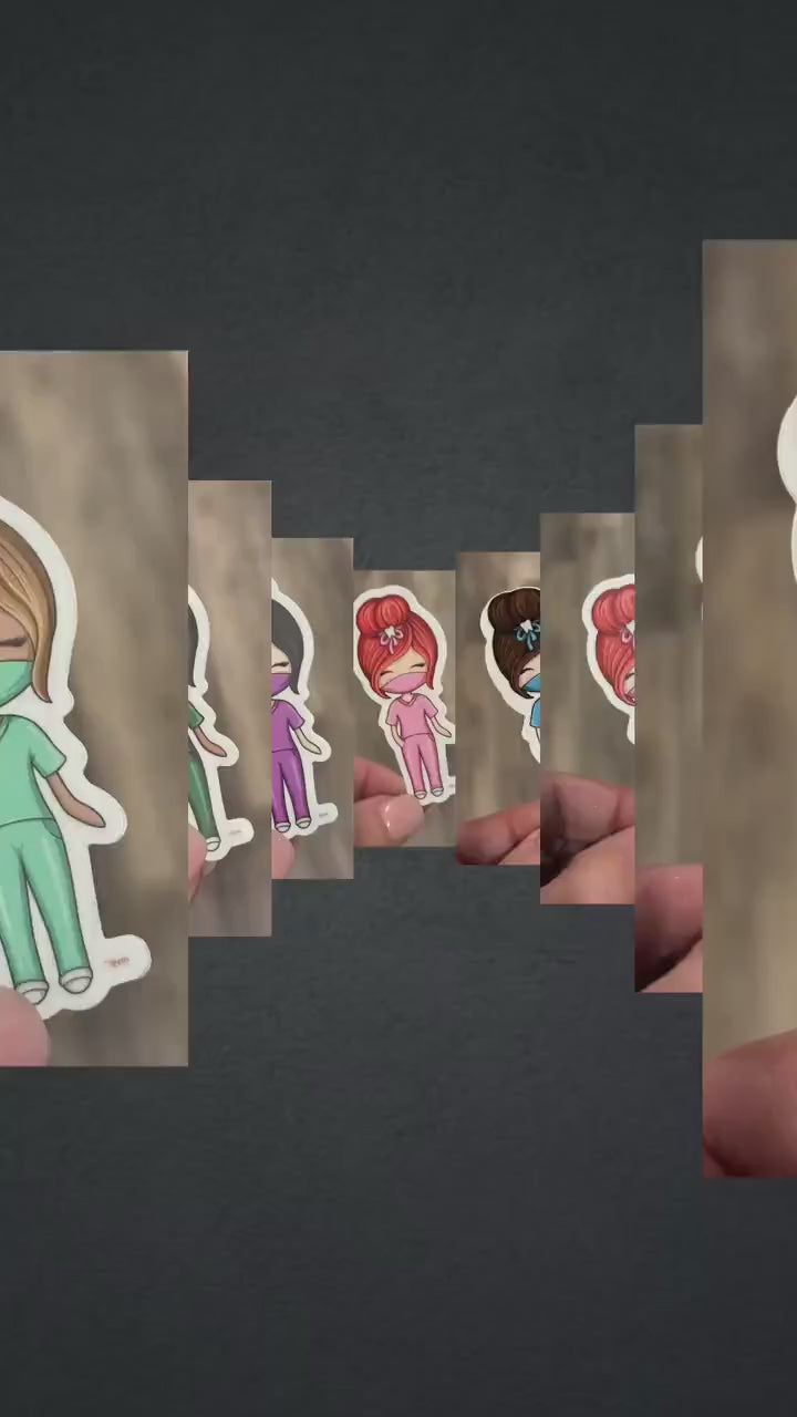 Dental Team Stickers: Waterproof Vinyl Decals for Hygienists