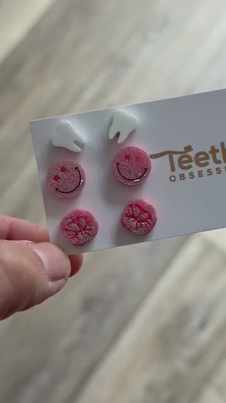 Dental Earring Trio: Tooth